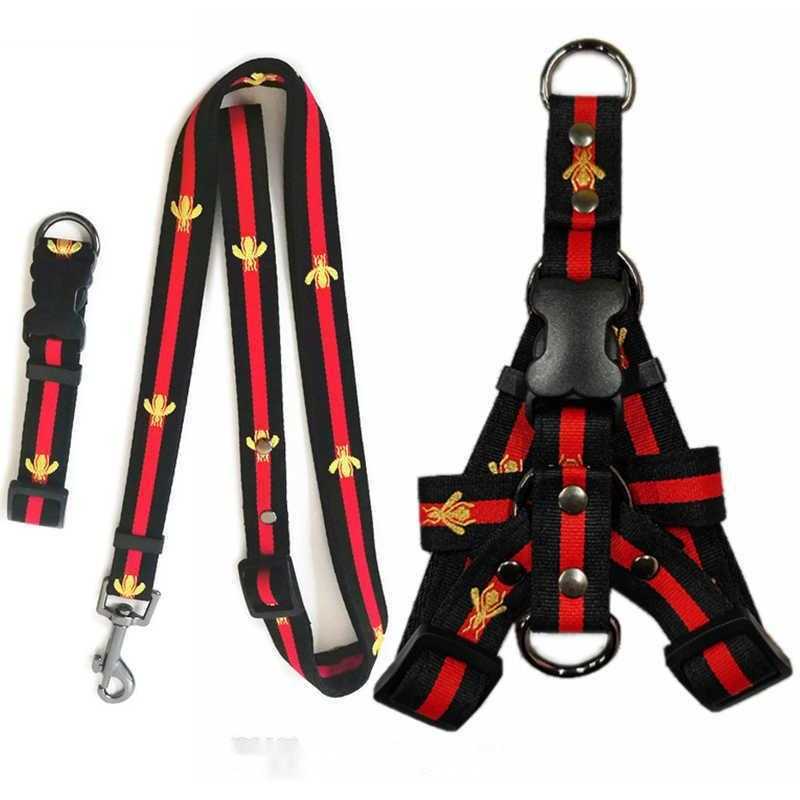 Dog Collars Leashes Nylon Set Designer Dog Leash Harnesses Embroidery Bee Pet Collar And Pets Chain For Small Medium Large Dogs Cat
Dog Collars Leashes Nylon Set Designer Dog Leash Harnesses Embroidery Bee Pet Collar And Pets Chain For Small Medium Large Dogs Cat