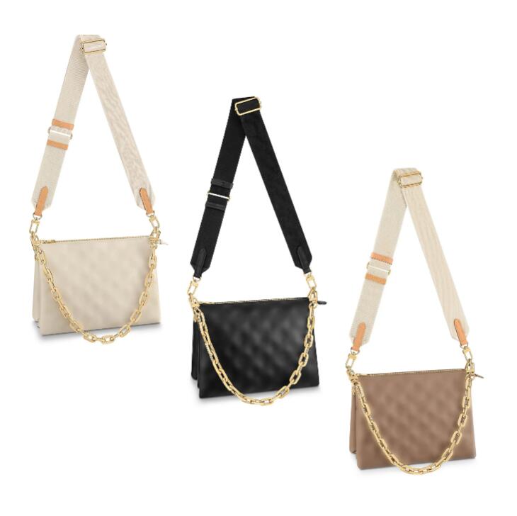 M57790 COUSSIN PU leather crossbody Bags Luxury Women's mens Designer purses tote Messenger wallets square handbags Embossed two shoulder straps Chain Bag, Red
M57790 COUSSIN PU leather crossbody Bags Luxury Women's mens Designer purses tote Messenger wallets square handbags Embossed two shoulder straps Chain Bag, Red
