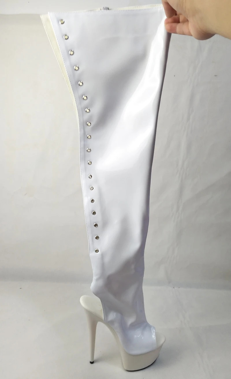 LAIJIANJINXIA Sexy Over-the-Knee Boots Women 15Cm Heeled Platform Pole Dance Shoes Evening Party Night Club Ladies Modern 231122 cf38