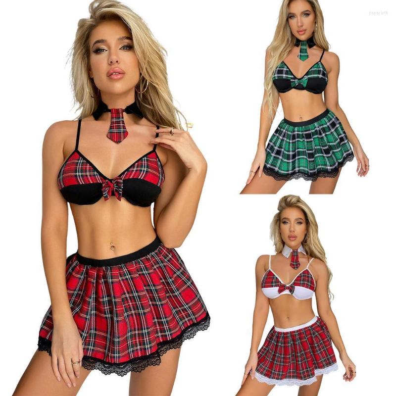 Skirts Women Schoolgirl Lingerie Set Sexy Costumes Chequered Pleated Mini Skirt Plaid School Uniform For Roleplay Cosplay Party Costume, Black
Skirts Women Schoolgirl Lingerie Set Sexy Costumes Chequered Pleated Mini Skirt Plaid School Uniform For Roleplay Cosplay Party Costume, Black