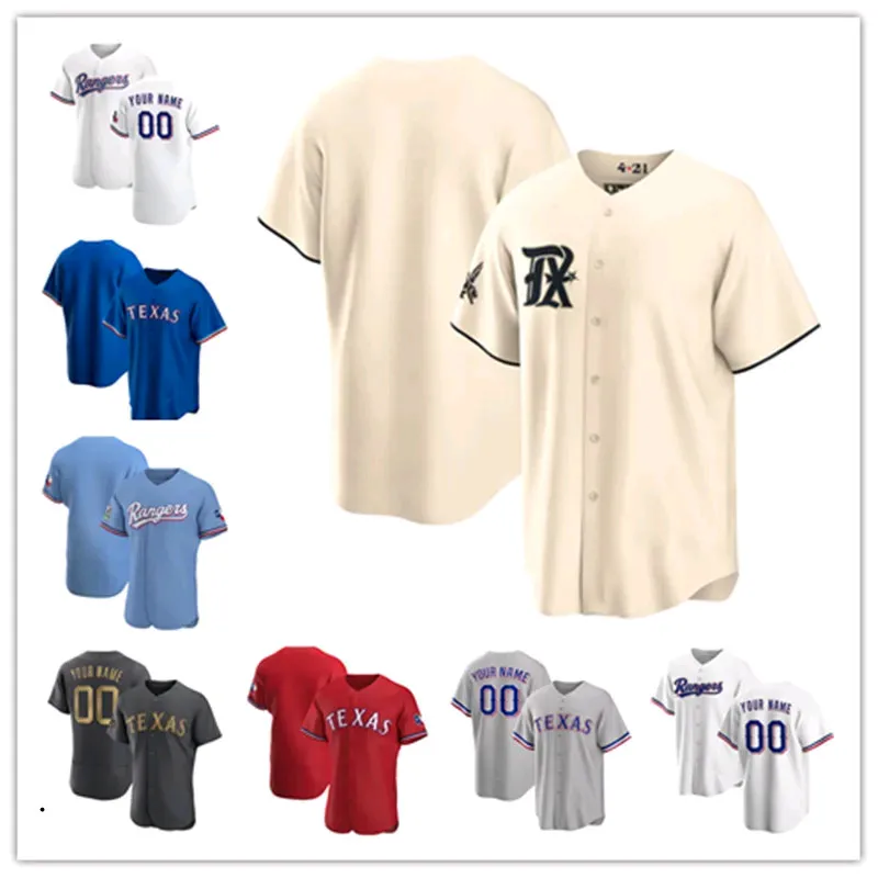 Custom Jersey Texas Men women Youth Rangers 4 Robbie Grossman 44 Andrew Heaney 28 Jonah Heim 16 Travis Jankowski 6 Josh Jung 21 Kennedy 12 Sandy Leon Baseball Jerseys