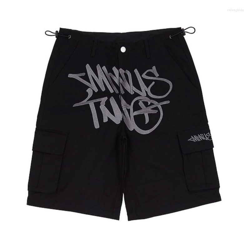 Men's Shorts Y2k Minus Two Cargo Mens 2023 Summer Harajuku Hip Hop Punk Rock Gothic Basketball Track Streetwear