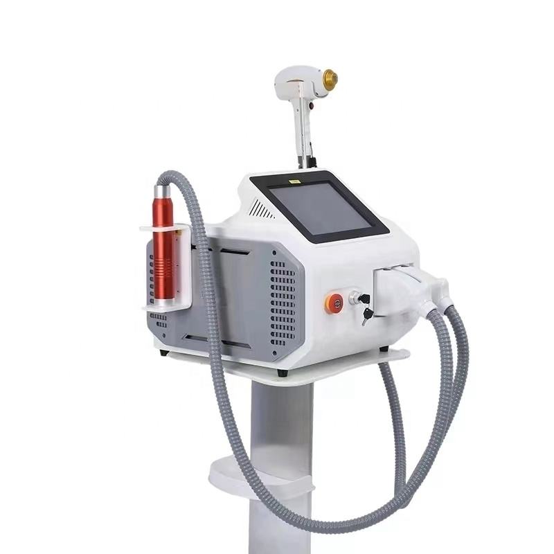CE Approved 2 in 1 Hair/Tattoo Removal Picosecond + 808 Diode Laser Salon Black Doll Treatment Whitening Skin Rejuvenation Acne Clearance Device