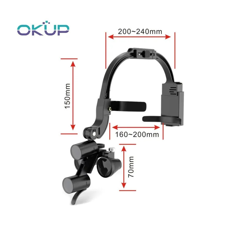 Magnifying Glasses Dental LED Head Light Lamp 25X 35X Dentist Headlight Magnification Binocular Loupes For Lab Dentistry Equipment 231122
