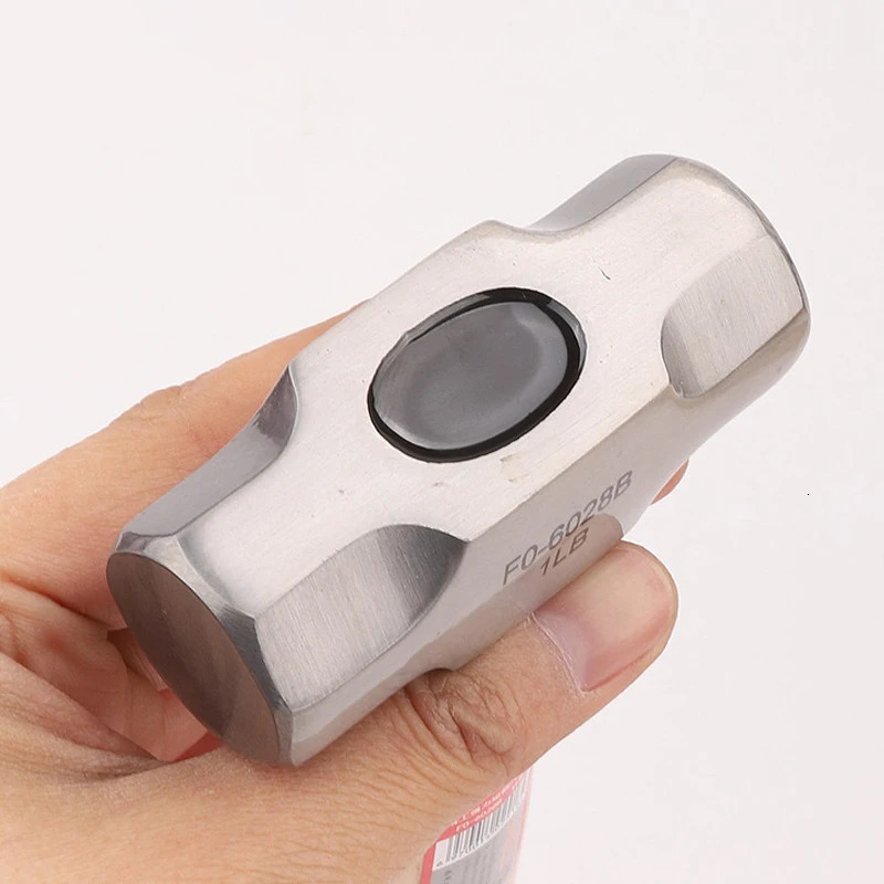Hammer Mini Hammer FO-6028B Polished Solid Wood Short Handle Octagonal Hammer 1LB High Carbon Steel Small Hammer Manual Hardware Tool 231123