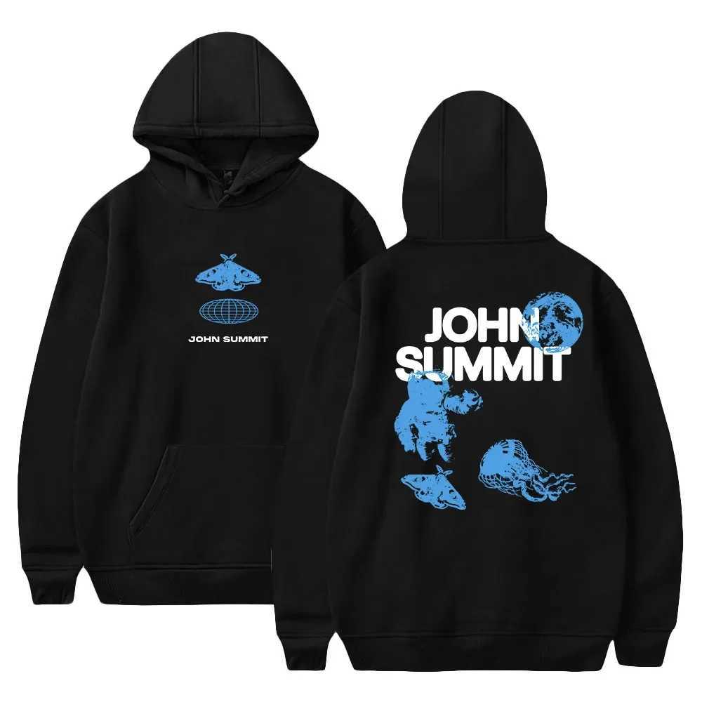 Men's Hoodies Sweatshirts John Summit Hoodie 2023 World Tour Unisex Long Sleeve Streetwear Women Men Hooded Sweatshirt Hip Hop Fashion Clothes TQ