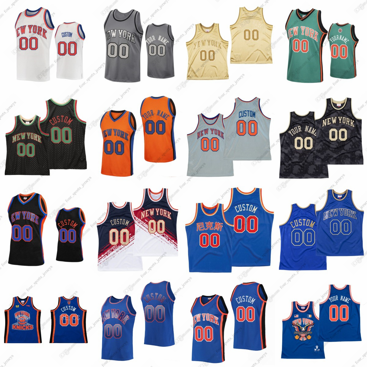 Custom 1998 Retro Mitchell and Ness Basketball Jersey John Starks Carmelo Anthony Walt Frazier Patrick Ewing Willis Reed Bernard King Earl Monroe stitched Blue, Picture
Custom 1998 Retro Mitchell and Ness Basketball Jersey John Starks Carmelo Anthony Walt Frazier Patrick Ewing Willis Reed Bernard King Earl Monroe stitched Blue, Picture