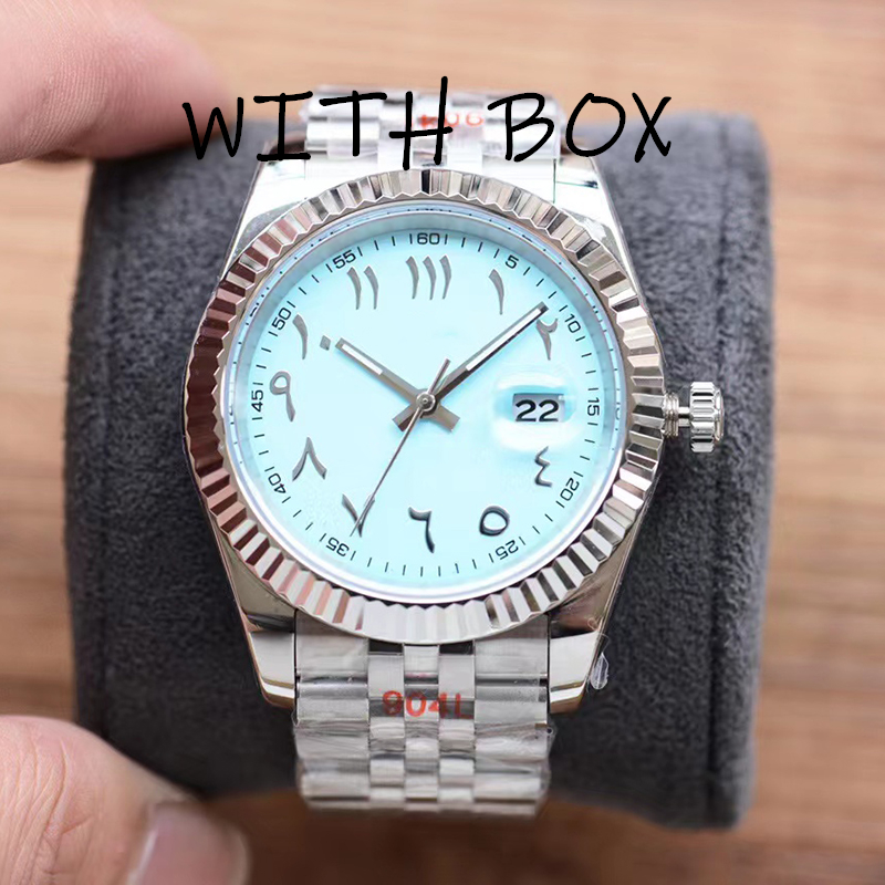 Mens Automatic Mechanical Watches 41mm Full Stainless Steel Arabic Numerals Sapphire Swim Designer Watch Montre de luxe