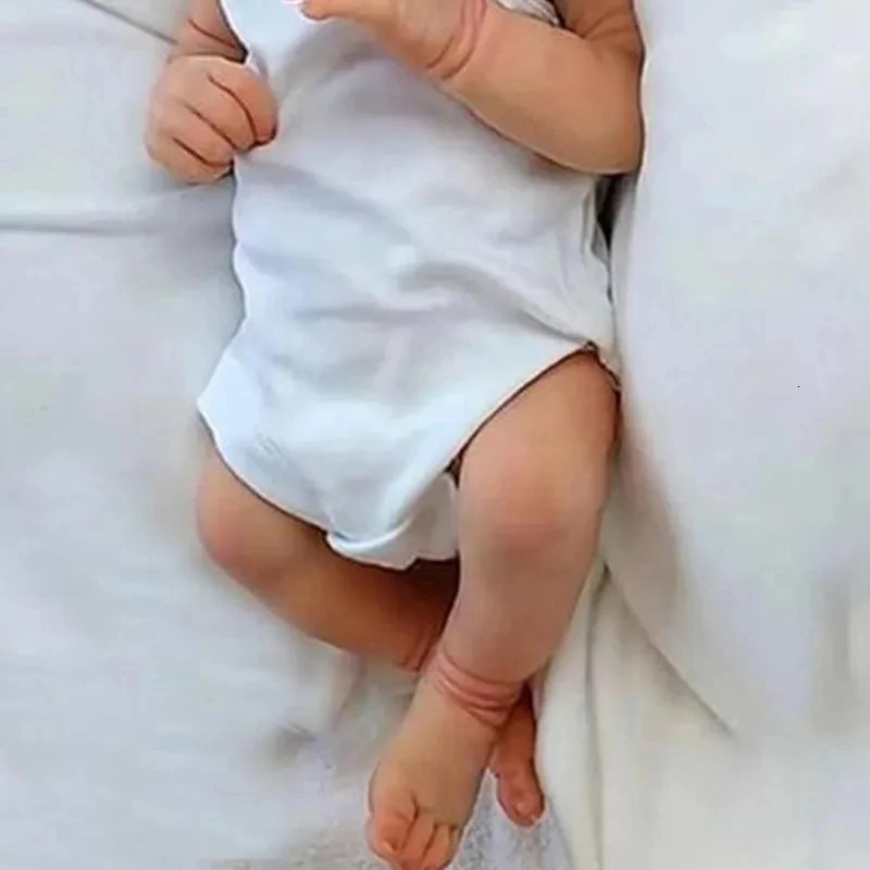 Dolls 18inch Realistic Reborn Blue Eyes Handmade Soft Boy full body vinyl baby High Quality bebe reborn Doll Gift 231122