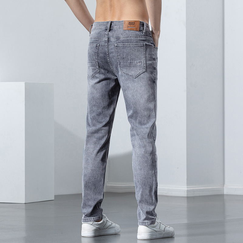 Jean Men's Jeans Fashion Slim Fit jeans for mens designer jeans Motorcycle Pant Mens Skinny Pants Light Blue Mens Slim Denim Straight Biker Trous