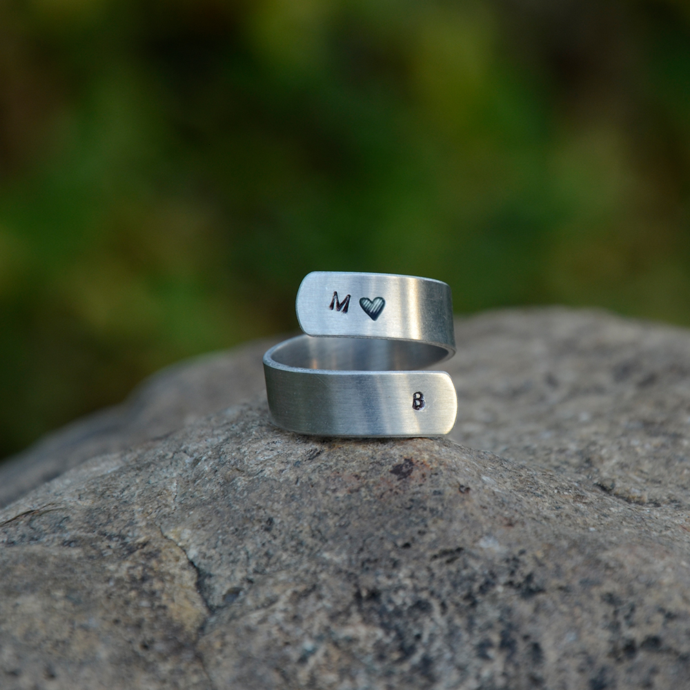 Chains 20pcs Aluminum Ring Blanks for Metal Stamping and Engraving Jewerly Making Supplies Burr Free Cuff Rings DIY 230422