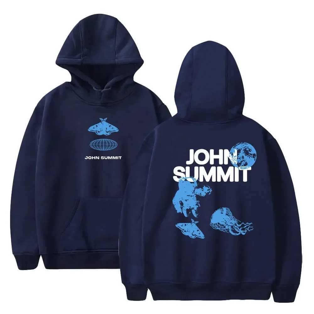 Men's Hoodies Sweatshirts John Summit Hoodie 2023 World Tour Unisex Long Sleeve Streetwear Women Men Hooded Sweatshirt Hip Hop Fashion Clothes TQ