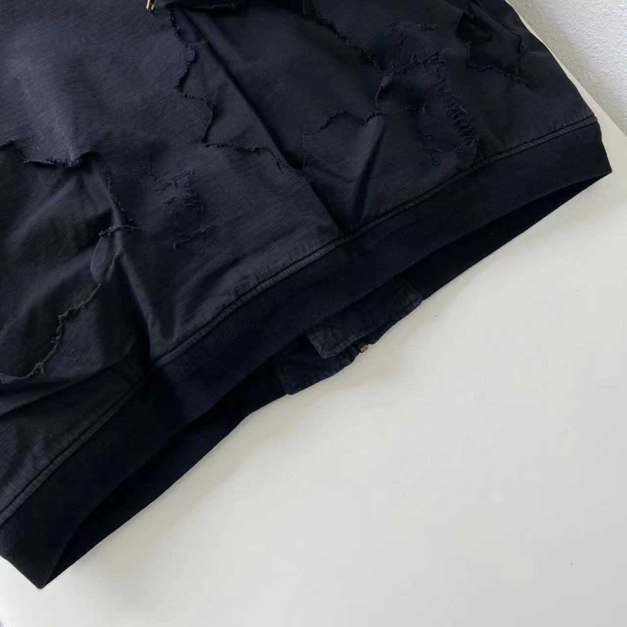 Fashion Brand Bale Jacket Zipper Vintage Cotton Jacket Destruction Jacket for Men Large Destruction Worn-out Pilot Jackets