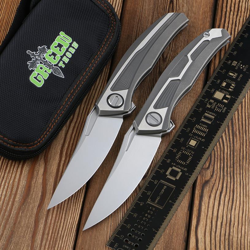Green thorn Quantum olding knife TC4 Titanium handle VG10 blade Camping outdoor hunting EDC tool192k
Green thorn Quantum olding knife TC4 Titanium handle VG10 blade Camping outdoor hunting EDC tool192k
