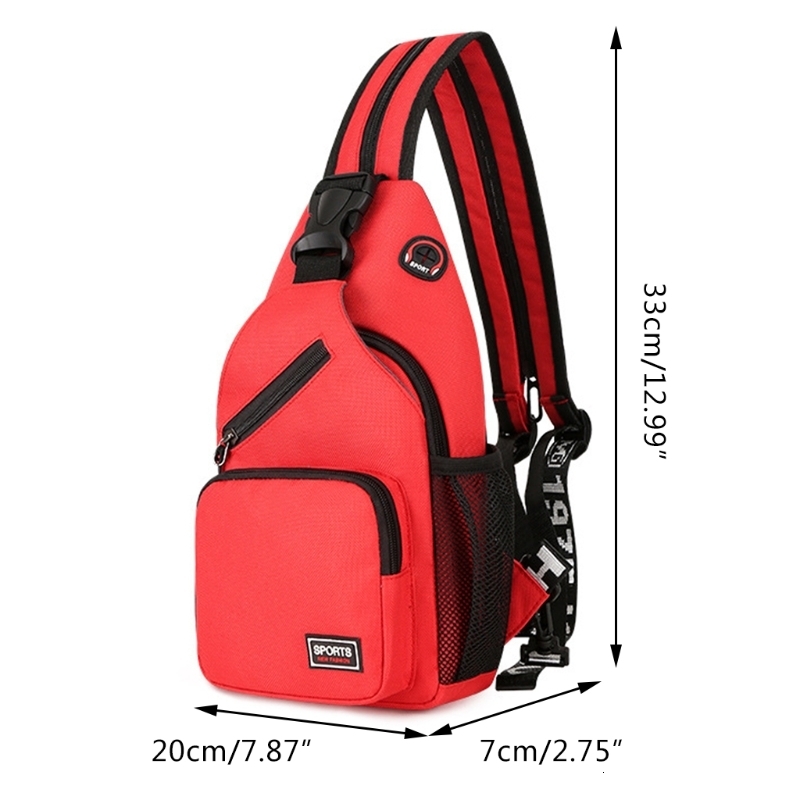 Waist Bags Unisex Small Sling Backpack Multipurpose Waterproof Crossbody Shoulder Chest Bag Travel Hiking Large Capacity Daypack 230422