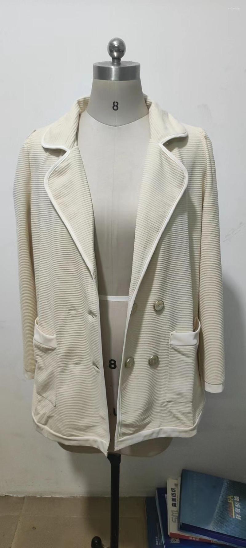 Women's Suits Women Blazer Jacket Solid Color Spring Autumn Fashion Casual Long Sleeve Cardigan Office Lady Elegant Coat For Streetwear Tops