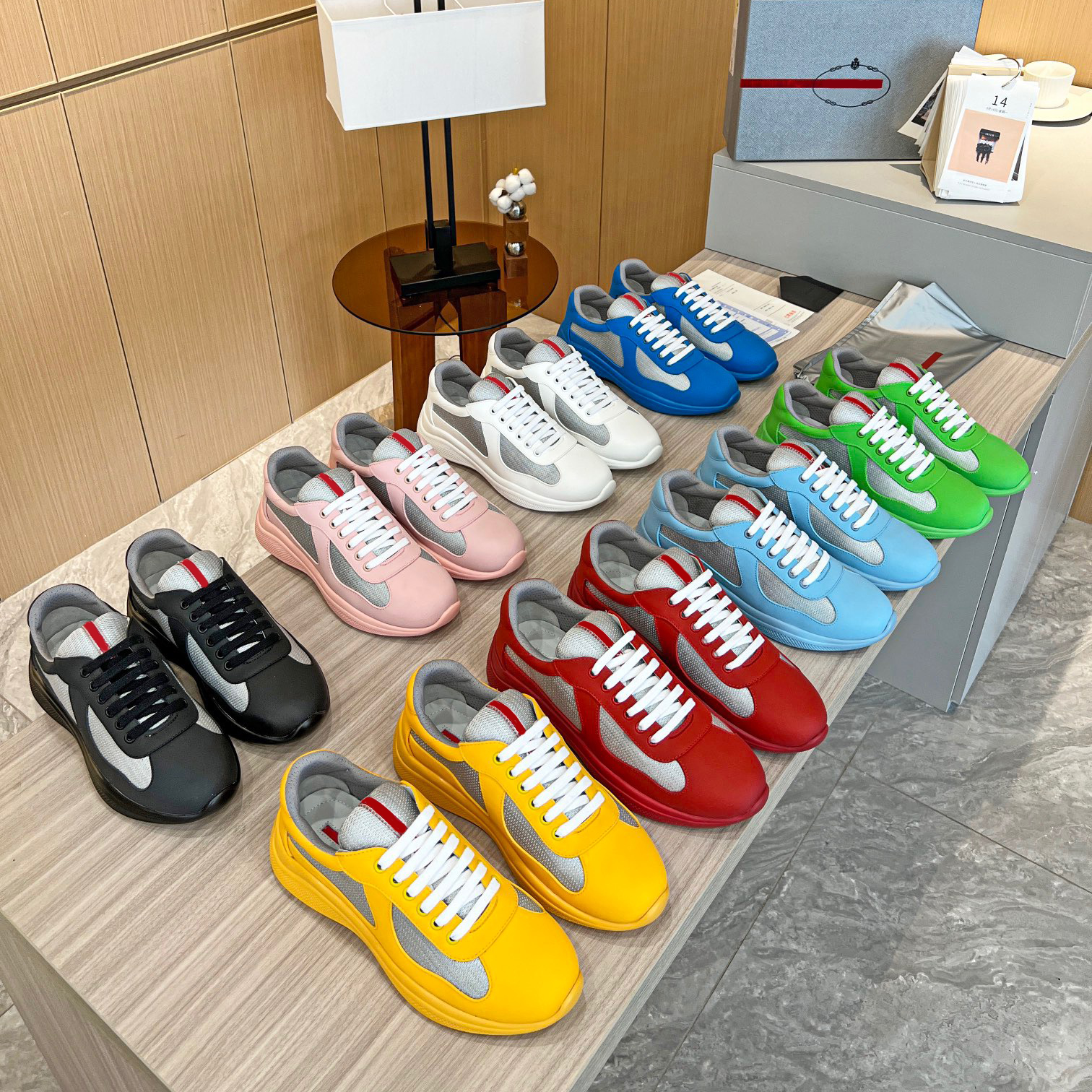New Americas Cup Sneakers Casual Shoes Soft Chunky Rubber Men Black Bike Fabric Mesh Skateboard Walking High Quality Casual Shoe Outdoor Trainer 38-46
New Americas Cup Sneakers Casual Shoes Soft Chunky Rubber Men Black Bike Fabric Mesh Skateboard Walking High Quality Casual Shoe Outdoor Trainer 38-46