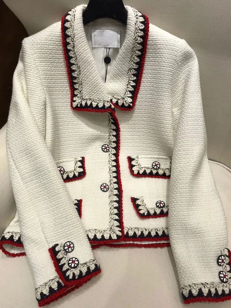 Womens Jackets Coat womens autumn and winter foreign style versatile dress temperament small fragrance celebrity tempe 231123