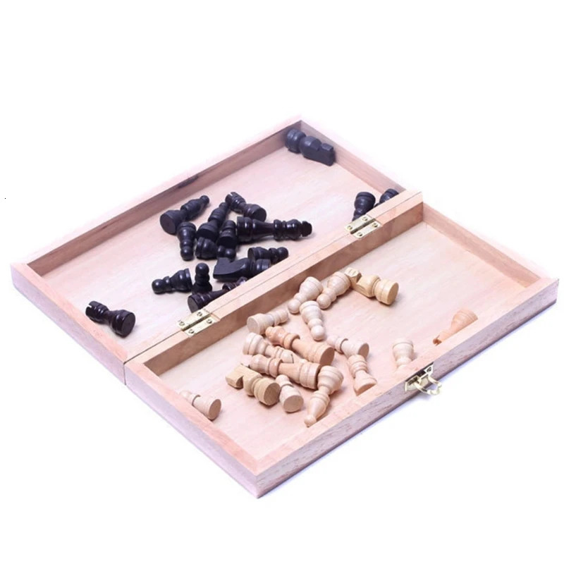 Chess Games Wooden Board for Kids and Adults Portable Folding Travel International Social Family Bonding 55KD 231123