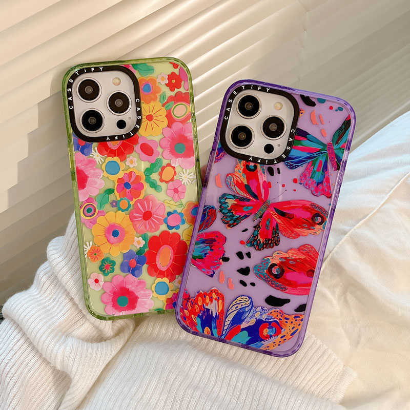 Cell Phone Cases CASETIFY Art Butterfly Fresh Flowers Glitter Case For iPhone 14 13 11 12 Pro Max Luxury Colorful Shockproof Acrylic Clear Cover J230421
Cell Phone Cases CASETIFY Art Butterfly Fresh Flowers Glitter Case For iPhone 14 13 11 12 Pro Max Luxury Colorful Shockproof Acrylic Clear Cover J230421