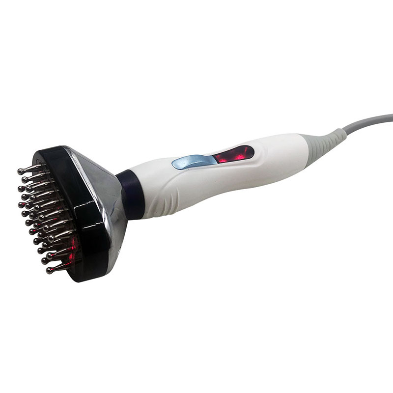 4in1 EMS RF Red Light Vibration Head Scalp Massage Machine Hair Growth Brush Micro Current Comb BIO Dredging Meridian Neck Massager Physiotherapy Rela