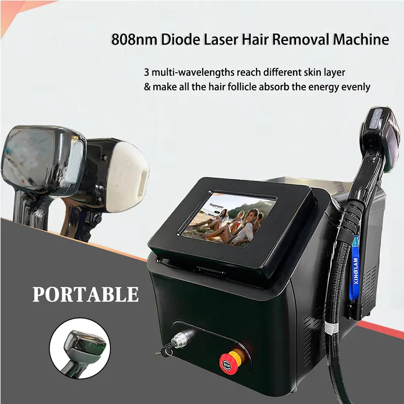 Non-invasive Risk-free Hair Removal Painless Depilation 808nm Diode Laser Depilatory Instrument Single Handle 808 Black Hair Remover