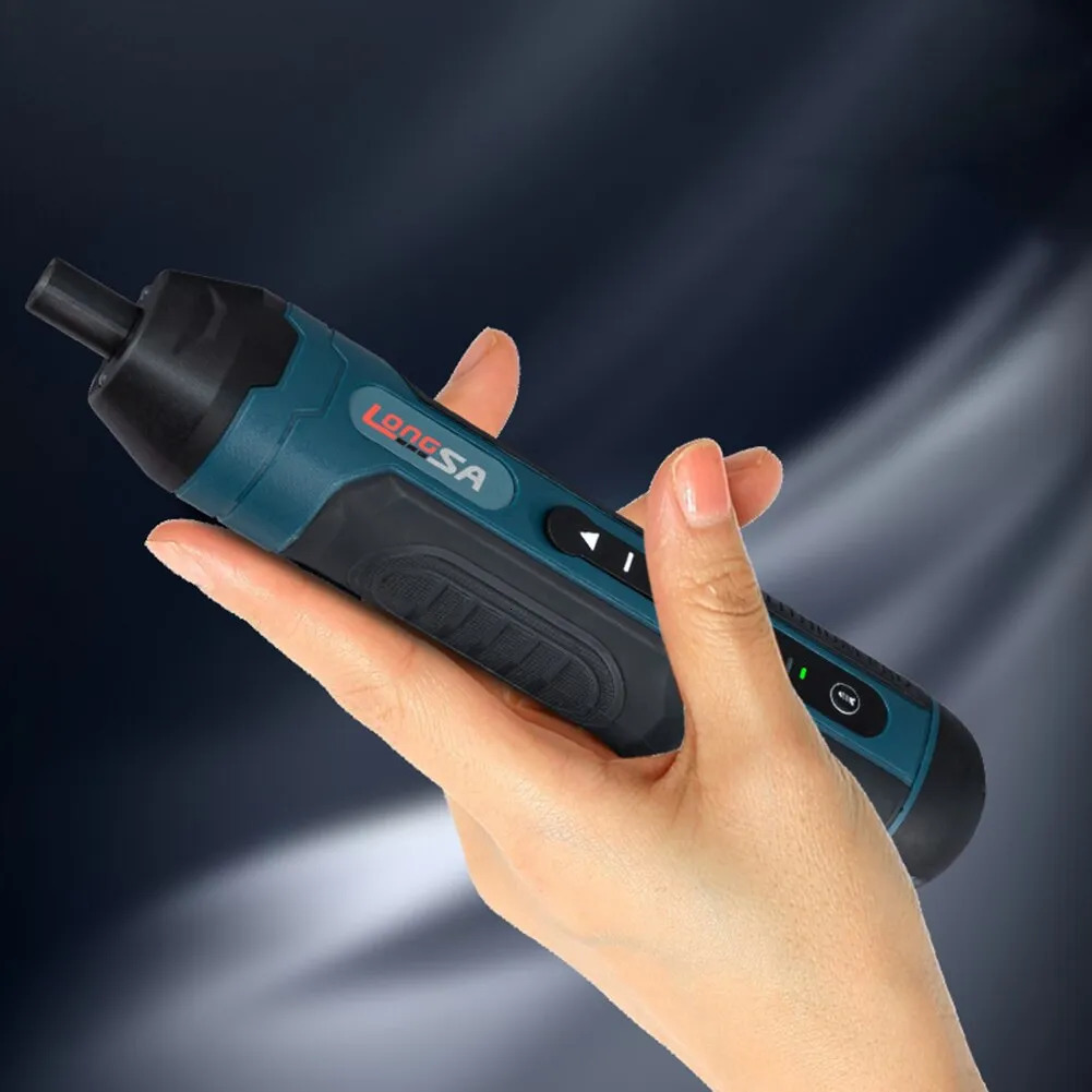 Screwdrivers Mini Cordless Electric Screwdriver Rechargeable 1300mah Power Drill Bits Set 3.6V Household Disassembly Torque Repair Tools Kit 231122