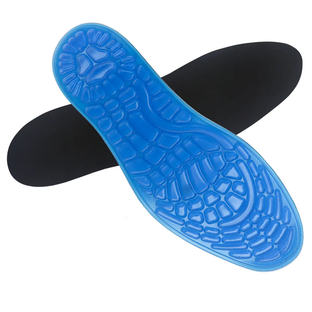 Shoe Parts Accessories Silicone Gel Sports Insoles For Shoes Men Women Pad Sweat Deodorant Breathable Shock Absorption Massage Foot Shoe Insole Insert