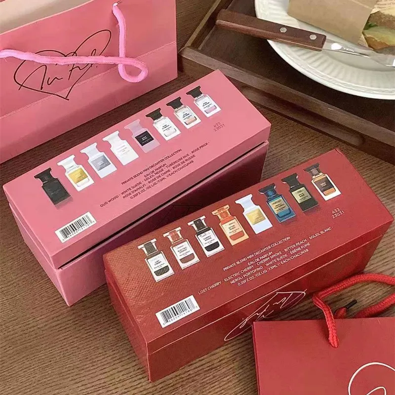 Gift Perfume Set Unisex Eau De Parfum Fragrance Pcs Pcs Ml Spray Long Lasting Soleil Blanc Oud Wood Cherry Rose Prick Bitter Peach Sample Size Kit