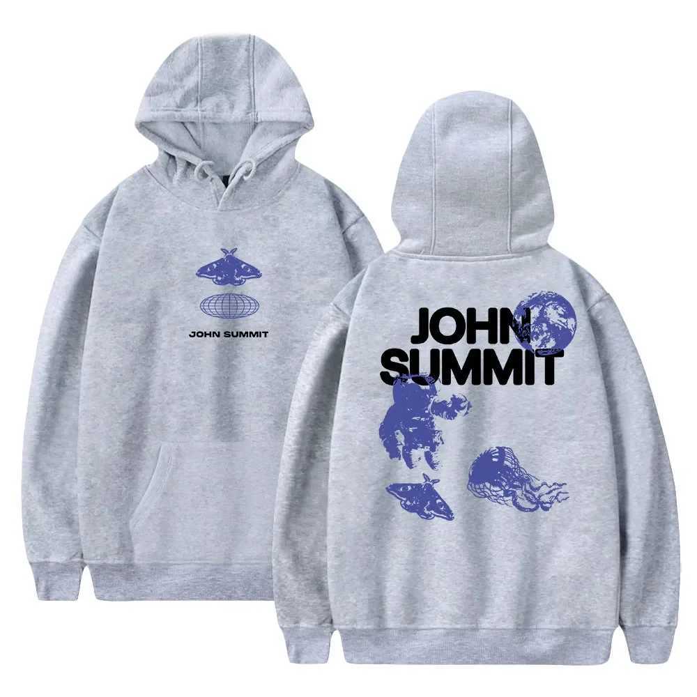 Men's Hoodies Sweatshirts John Summit Hoodie 2023 World Tour Unisex Long Sleeve Streetwear Women Men Hooded Sweatshirt Hip Hop Fashion Clothes TQ