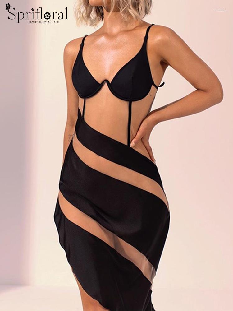 Casual Dresses Spaghetti Strap Mesh Dress Women Transparent Patchwork Lady Summer Sexy Club Party Female Year Vestidos, Picture shown
Casual Dresses Spaghetti Strap Mesh Dress Women Transparent Patchwork Lady Summer Sexy Club Party Female Year Vestidos, Picture shown