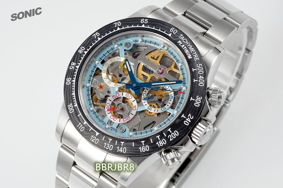 Soinc watch diameter 40mm with Dandong 4130 movement sapphire crystal glass mirror continuously empty dial 904L fine steel case sleeve, As shown
Soinc watch diameter 40mm with Dandong 4130 movement sapphire crystal glass mirror continuously empty dial 904L fine steel case sleeve, As shown