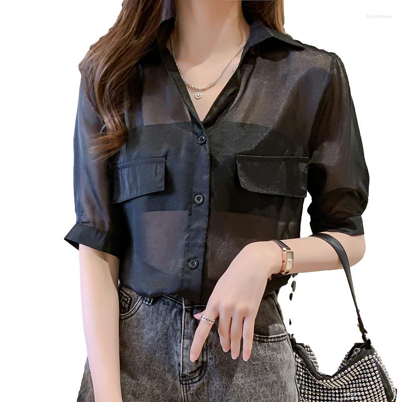 Women' Blouses Wholesale 2023 Spring Summer Autumn Fashion Casual Chiffon Women Shirt Woman Female OL Button Up PyY123, Blue
Women' Blouses Wholesale 2023 Spring Summer Autumn Fashion Casual Chiffon Women Shirt Woman Female OL Button Up PyY123, Blue