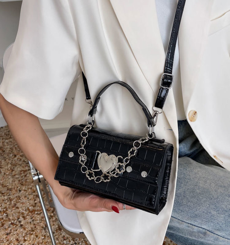 Evening Bags Harajuku Gothic Shoulder Bag Woman Metal Punk Moto Biker Style Female Handbags Crossbody Y2k Dark Messenger Bag Square Purses 230422