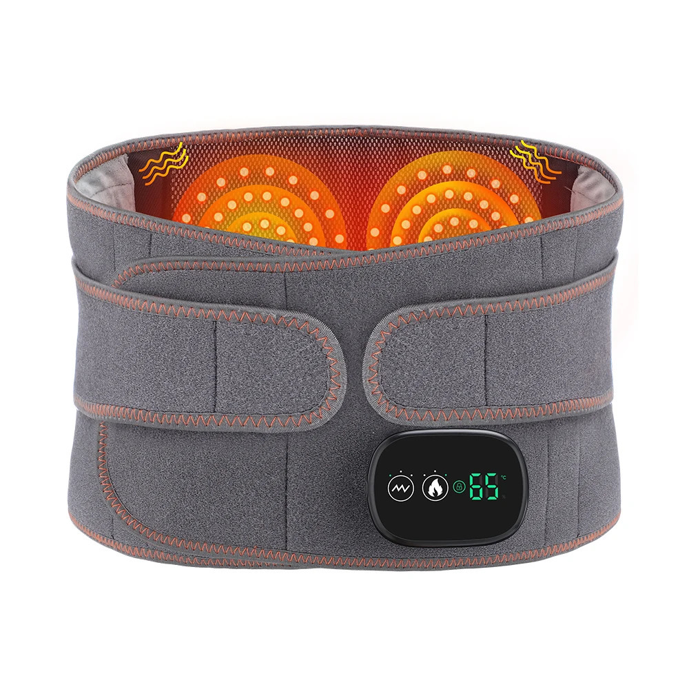 Other Massage Items Electric Infrared Heating Therapy Waist Massager Back Support Belt Vibration Lumbar Massage Brace Pain Relief Muscle Massager 2311