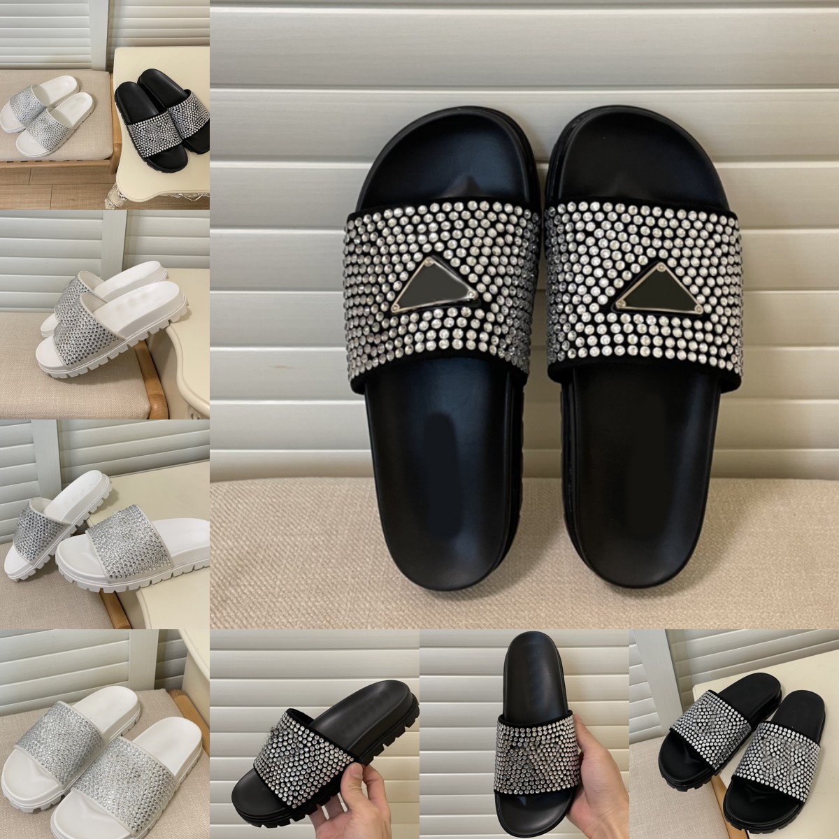 Outdoor slippers Crystal diamond lippers Scuffs Classic Flat heel 2023 Summer Lazy high Designer fashion letter lady Slides women Beach shoes Ladies Beach lippers
Outdoor slippers Crystal diamond lippers Scuffs Classic Flat heel 2023 Summer Lazy high Designer fashion letter lady Slides women Beach shoes Ladies Beach lippers