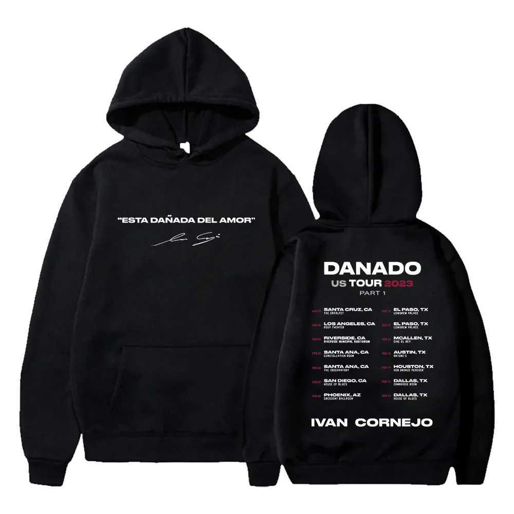 Men's Hoodies Sweatshirts Ivan Cornejo Danado US Tour 2023 Hoodie Long Sleeve Streetwear Women Men Hooded Sweatshirt Hip Hop Clothes N1QT