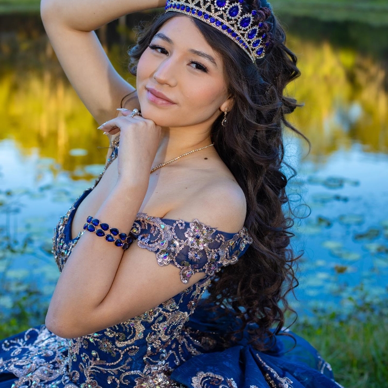 2025 Princess Navy Blue Off Shoulder Quinceanera Dresses Appliques Lace Beads Party Sweet 16 Ball Gown Vestidos De 15 Anos