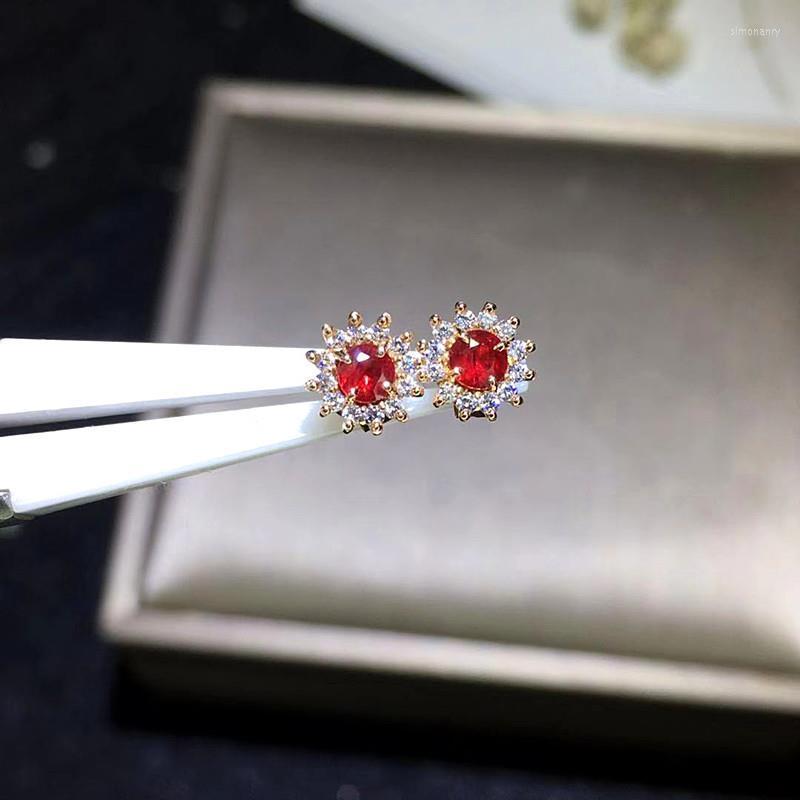 Stud Earrings Classic Design Silver Studded With Diamonds And Rubies For Women Sparkling Boutique Vintage Aristocratic Charm Jewelry
Stud Earrings Classic Design Silver Studded With Diamonds And Rubies For Women Sparkling Boutique Vintage Aristocratic Charm Jewelry