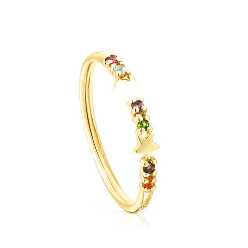 FAHMI Simple open full diamond double open pearl wool circle double bead round bead crown open pearl ring wide version narrow version Gift,Party,Weddi