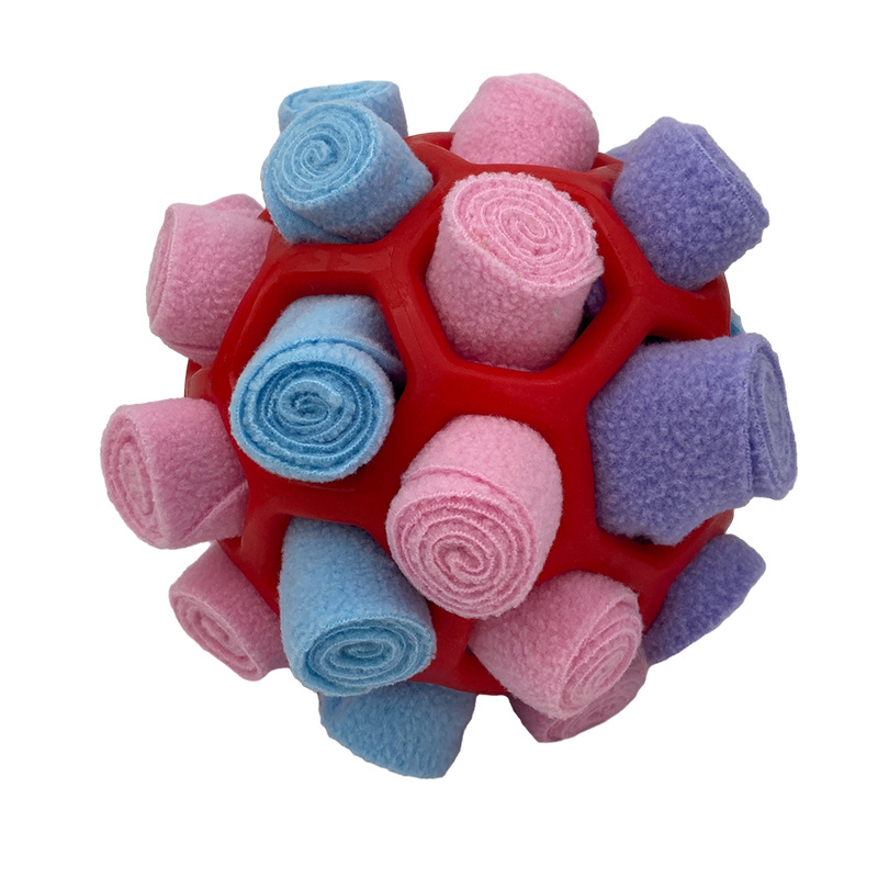 Pet toy braid ball teeth grinding dog toy ball hollow hide food ball