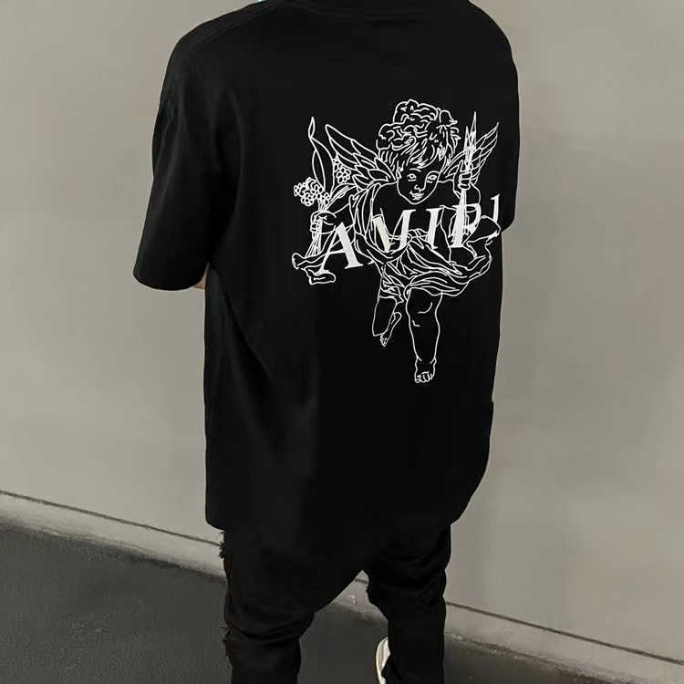 Designer Fashion Clothing Tees Tshirt Amiiri Cupid Angel 23 New Little Fashion Brand High Street Couple Loose Short Sleeve T-shirt Luxury Streetwear for sale, As shown in figure
Designer Fashion Clothing Tees Tshirt Amiiri Cupid Angel 23 New Little Fashion Brand High Street Couple Loose Short Sleeve T-shirt Luxury Streetwear for sale, As shown in figure