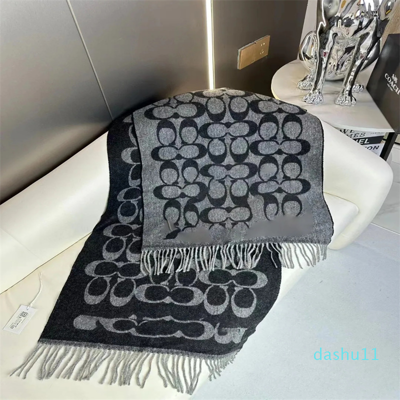 2023 Christmas Designer Silk coach scarf Mens luxury scarf Womens Four Seasons shawl Fashion letter scarf Autumn Winter Long Shawls