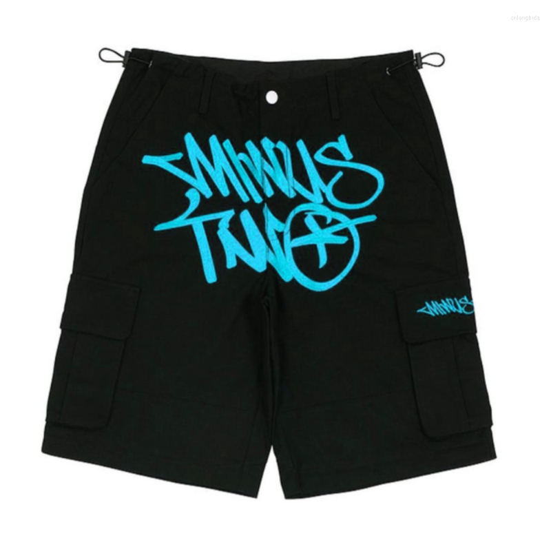Men's Shorts Y2k Minus Two Cargo Mens 2023 Summer Harajuku Hip Hop Punk Rock Gothic Basketball Track Streetwear