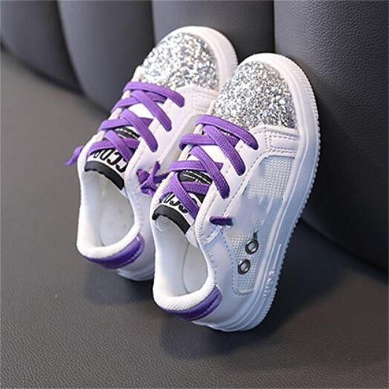 Fashion Sequins Kids Baby Shoes Boys Girls Athletic Shoes Outdoor Toddler Infant Sneakers Spring Autumn Children Running Sports Shoe