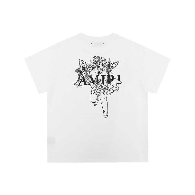 Designer Fashion Clothing Tees Tshirt Amiiri 22ss Angel Cupid Alphabet Print High Street Short Sleeve Couple Casual T-shirt Fashion Luxury Streetwear for sale, Black
Designer Fashion Clothing Tees Tshirt Amiiri 22ss Angel Cupid Alphabet Print High Street Short Sleeve Couple Casual T-shirt Fashion Luxury Streetwear for sale, Black