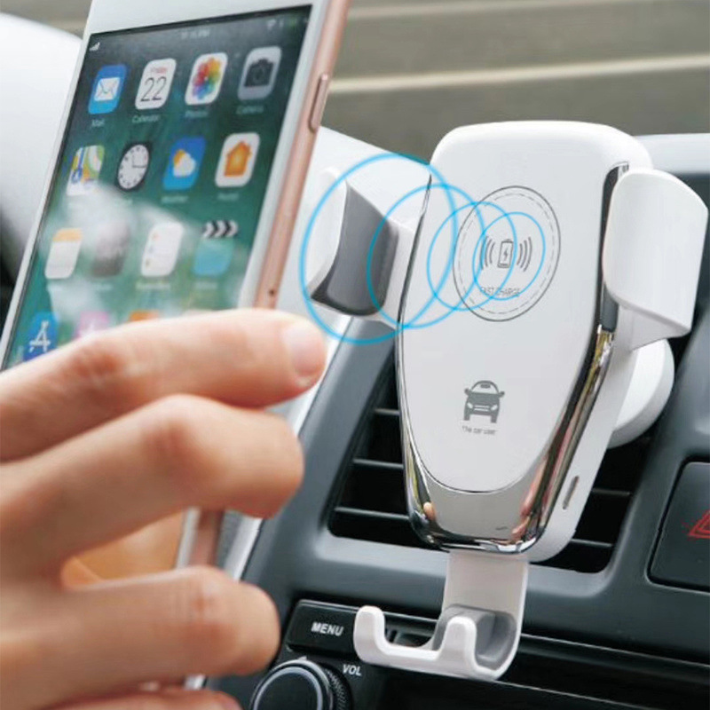 Auto Clamping 15W 3 In 1 Fast Wireless Car Charger With For Mobile Phones Portable Phone Holder