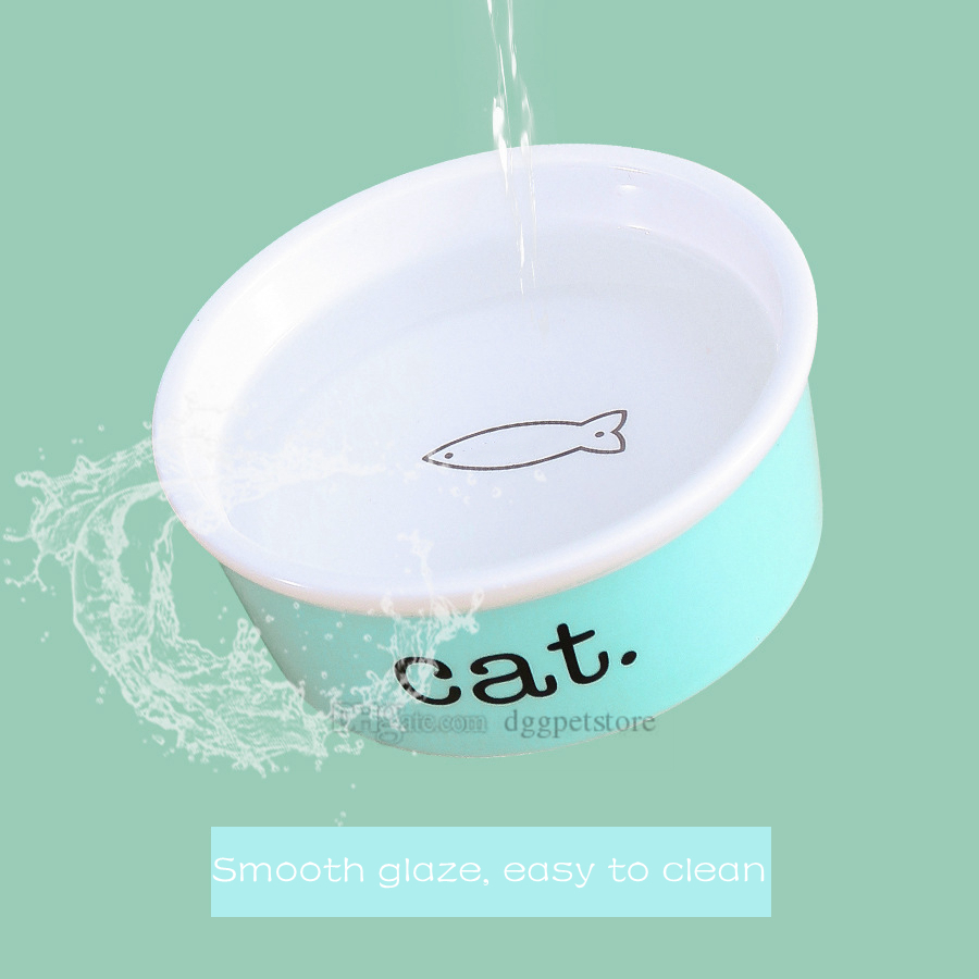 Designer Pets Bowls Heavy Ceramic High Gloss Dog Bowl Cat Bowl Durable Dog Food and Water Pet Dish, Chew-Proof, Dishwasher and Microwave Safe Classic 