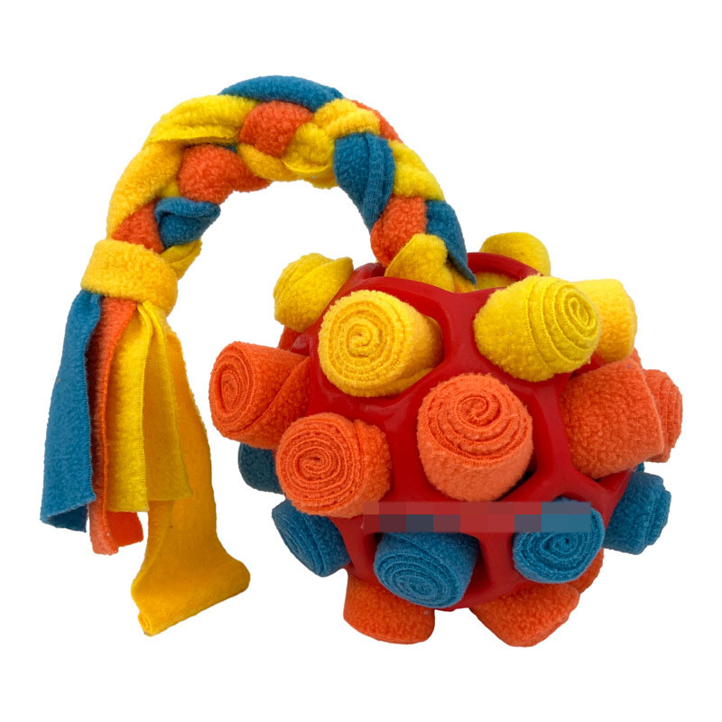 Pet toy braid ball teeth grinding dog toy ball hollow hide food ball