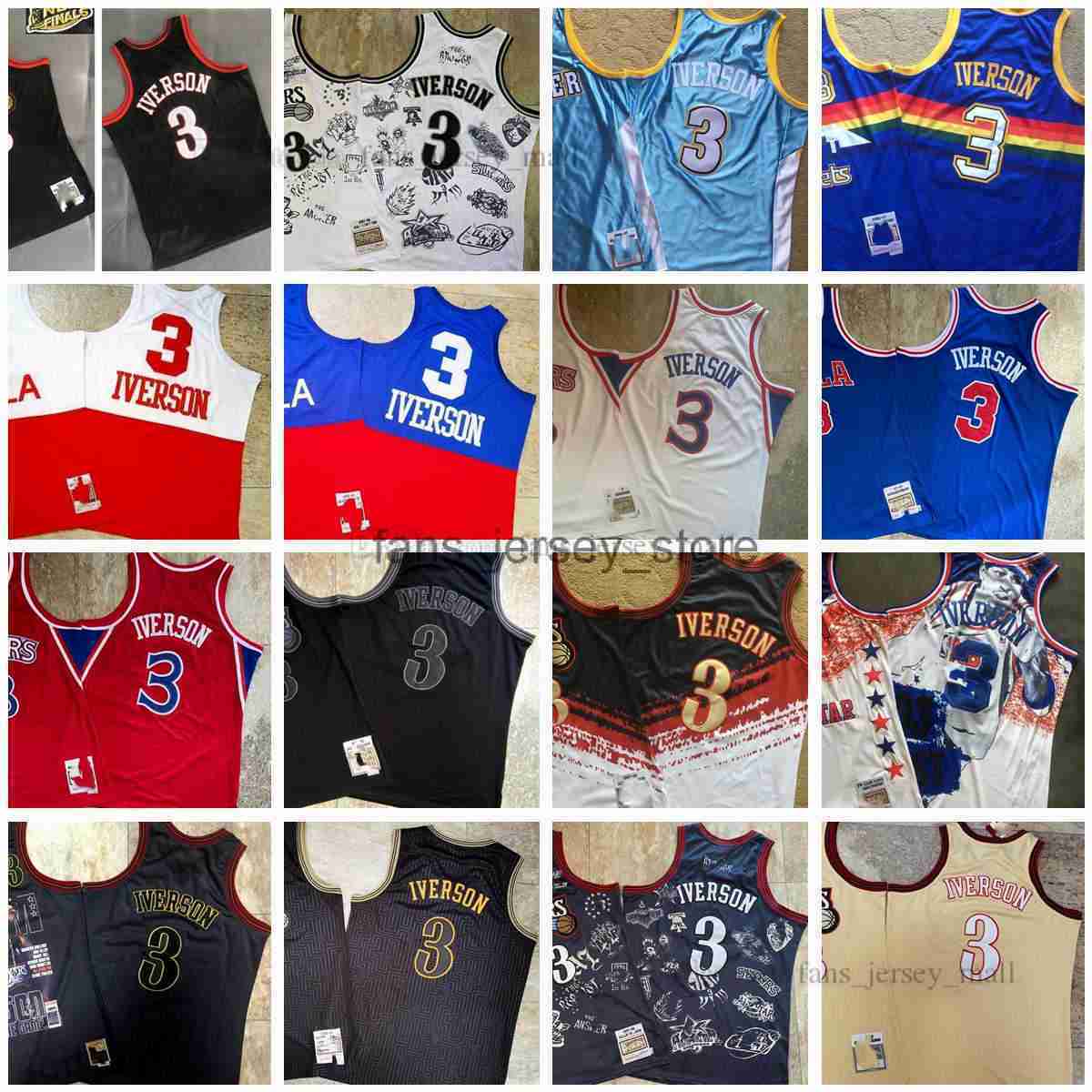 Mitchell&Ness Authentic Stitched West Blue Basketball 3 Iverson Jerseys Real embroidery East Midas Gold Allen Jersey 1996 19971998 2000 2001 White Black Red, Same as picture
Mitchell&Ness Authentic Stitched West Blue Basketball 3 Iverson Jerseys Real embroidery East Midas Gold Allen Jersey 1996 19971998 2000 2001 White Black Red, Same as picture